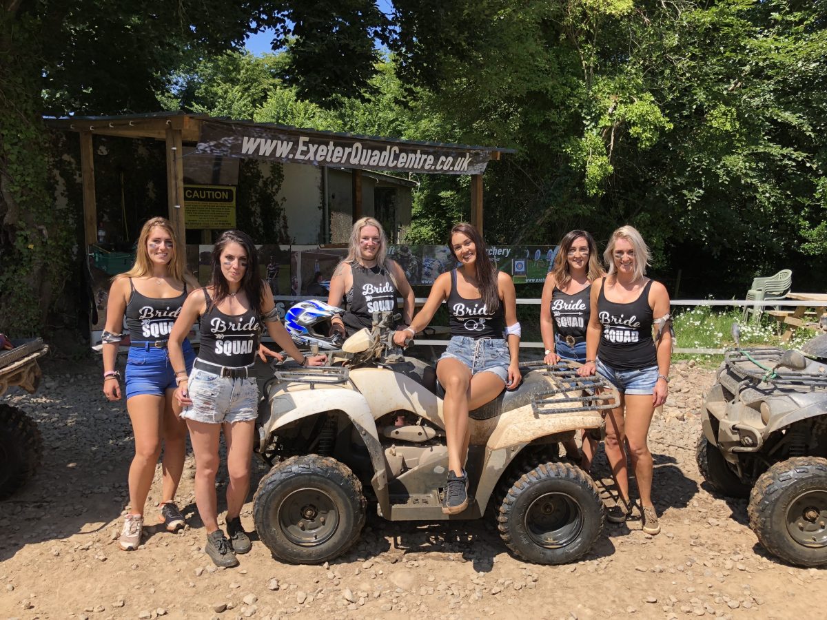 girls Exeter Quad Bike Safari Centre Devon